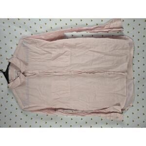 Victorias Secret light pink button front down long sleeve shirt Medium